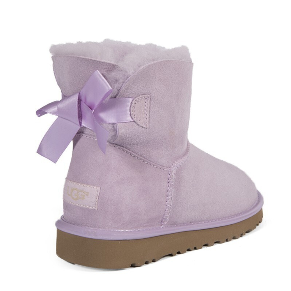 Угги Mini Bailey Bow II Metallic Lavender Fog