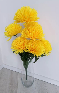 Букет Хризантема, 60см, 7 голов /шар-иголка (цвет в ассортименте)