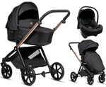 Детская коляска Tutis Mio 3 Plus Black Edition New 3 в 1 с автокреслом Elo Lux EduSky Black 1622292 Rose Gold