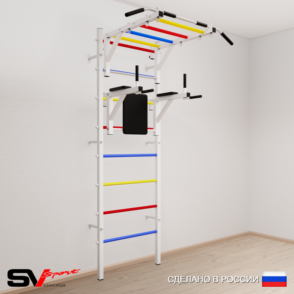 Шведская стенка Sv Sport усиленная 622 (Турник рукоход/Брусья)