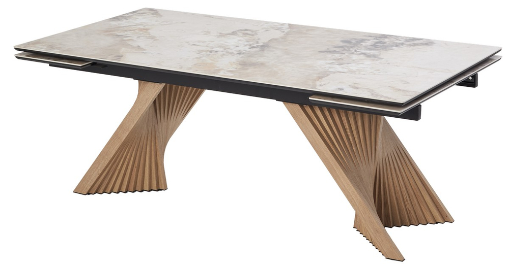 Стол МАНХЭТТЕН 200 PANDORA, керамика / Дуб Галифакс М-City