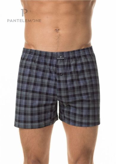 Трусы мужские семейные Pantelemone PMB-423, клетка сине-зеленая