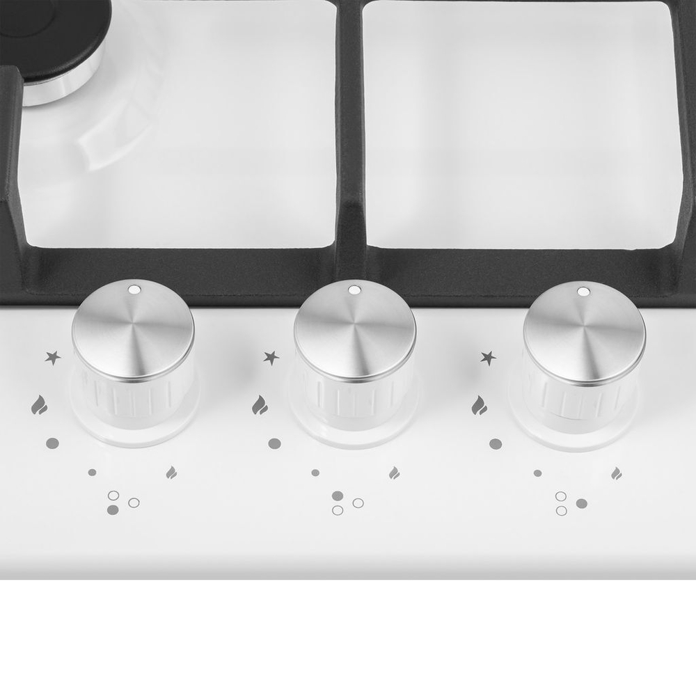 Газовая варочная панель HOMSair HGE433TGCWH фото 5