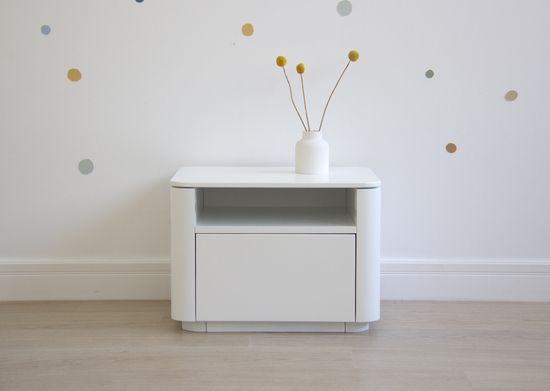 Тумба прикроватная Tammi 1 полка 1 ящик ширина 50 см (белый)