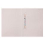 Скоросшиватель Дело, 440г/м2, картон мелованный, белый, Спейс