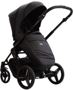 Детская коляска Bebetto Monti Pro 2 в 1 01 Dark (черная кожа)