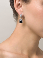 Серьги "Lollipops" Black Silver