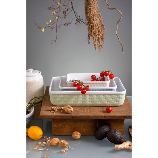 Блюдо для запекания marshmallow, 37х26,8 см, мятное