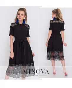 Платье 1040-черный Minova