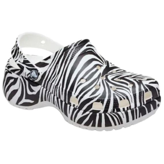 Crocs Classic Platform Animal Clog 'Black White'