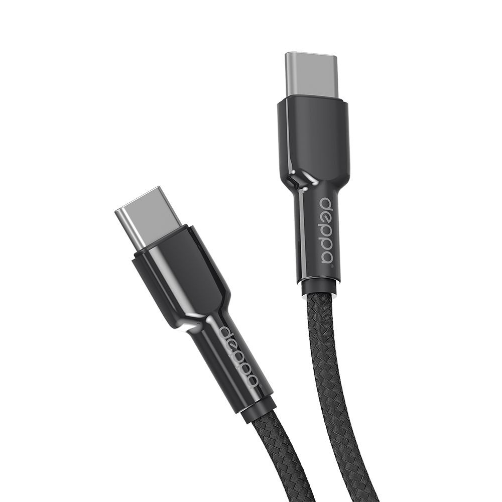 Дата-кабель Elite Type-C – Type-C, 1 м, 2.4A, черный