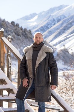 мужской тулуп из овчины