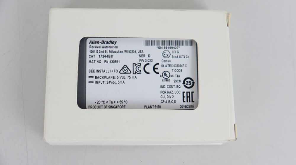 Allen Bradley CAT 1734-IB8