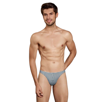 Мужские трусы тонги белые с принтом Doreanse 1304