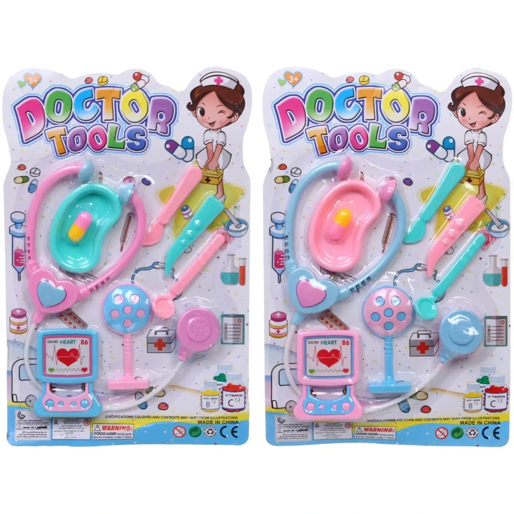 Набор доктора «Добрая медсестра», 8 предметов, 35*22.5 см, в ассортименте, 57-3