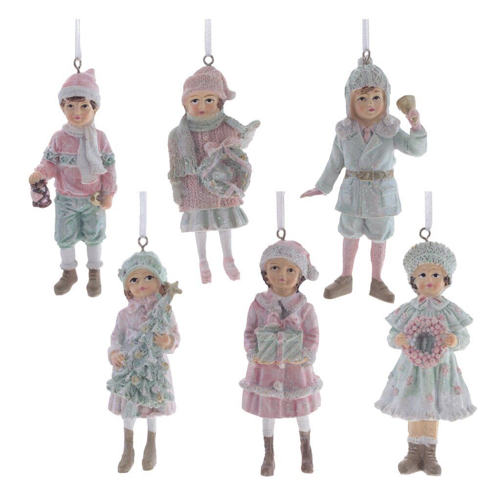 GAEM Изделие декоративное подвесное "Девочка/Мальчик", L5 W4 H11,5 см, 6в.