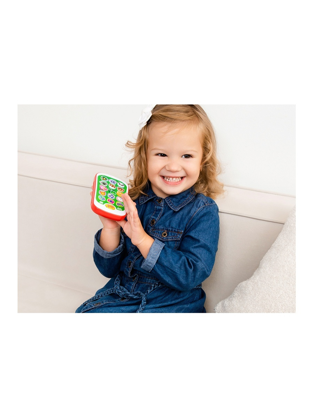 Обучающий телефон Kids Hits Смартфончик с огоньками Приходите в зоопарк