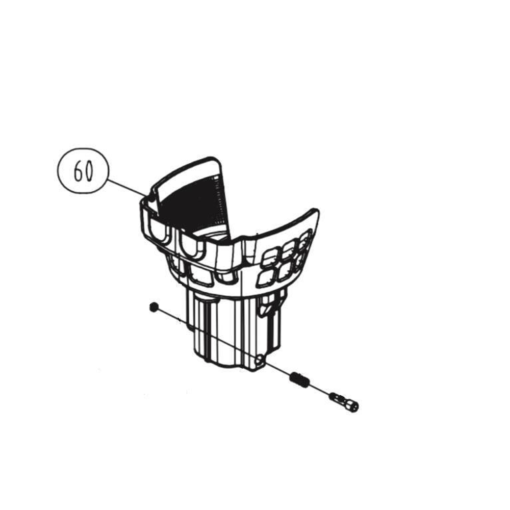 Запчасть №60 для GSR40A (новая версия). Защитный кожух