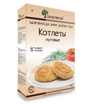 Котлеты нутовые "Здороведа", 280г.