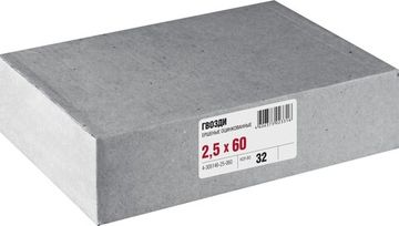 ЗУБР 60 x 2.5 мм, цинк, 32 шт, ершеные гвозди (4-305146-25-060)