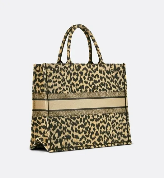 Сумка Dior Book Tote, с леопардовым принтом