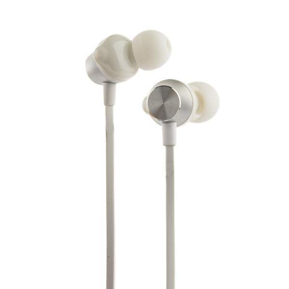 Наушники Hoco M32 Contented wave Universal Earphones with mic (1.2 м) с микрофоном Silver Серебристые