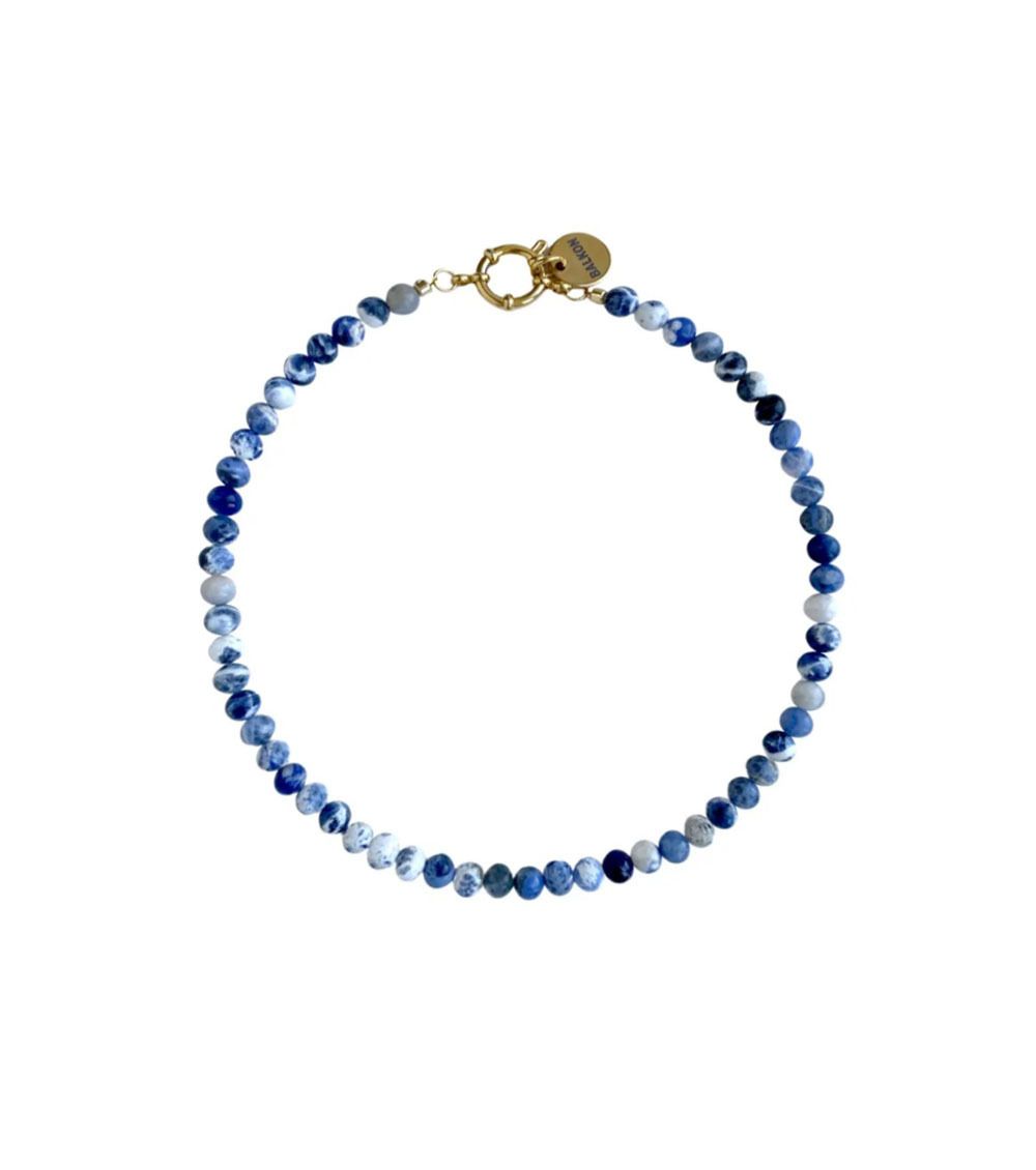 Колье из бусин камня ( sodalite )