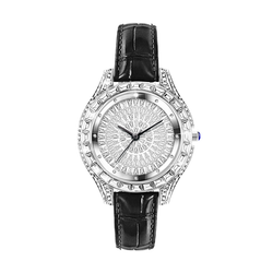 KANGOL Quartz Movement Genuine Leather Strap Watch Women"s Watch White Dial