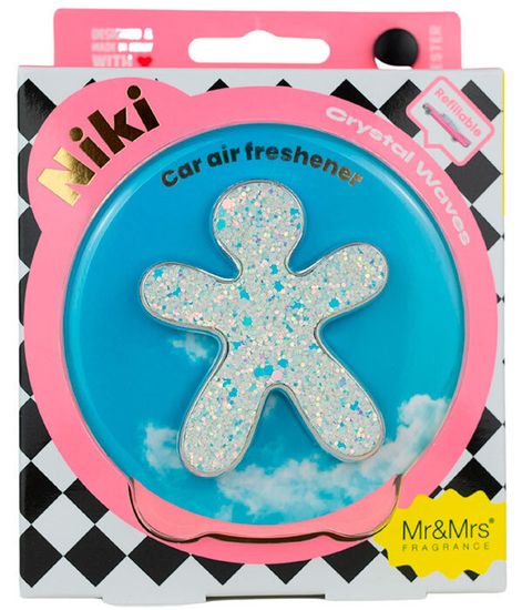 Кристальные волны, ароматизатор для автомобиля NIKI белые пайетки, Mr&Mrs Fragrance