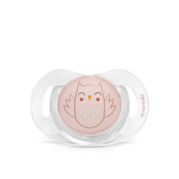 Соска-Пустышка Suavinex Anatomical Pro силикон 0–6 мес Розовая