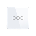 Сенсорный выключатель Zigbee 3CH беспроводной SS3 (на аккумуляторах, белый)