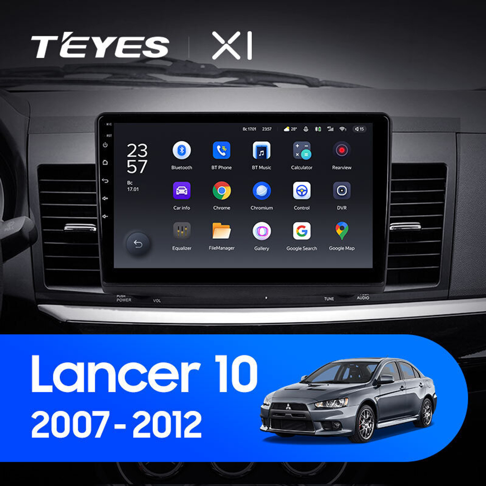 Teyes X1 10.2" для Mitsubishi Lancer 2007-2012