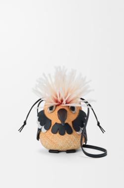 Loewe Сумка Bird в форме птицы из пальмы и телячьей кожи, оранжевый