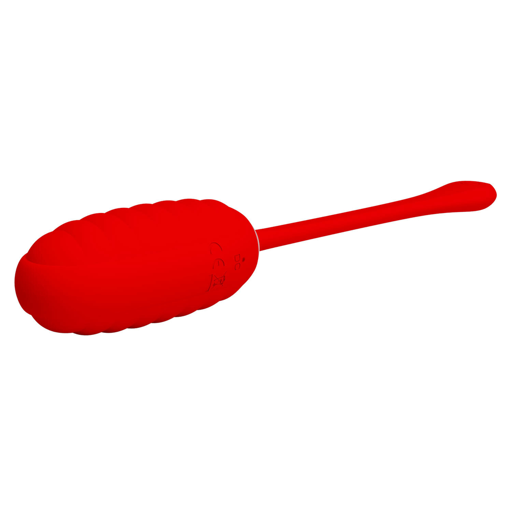 Красное перезаряжаемое виброяйцо Kirk (Цвет: красный)