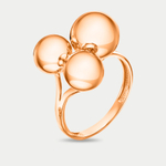 Кольцо для женщин из розового золота 585 пробы без вставок (арт. К4015)