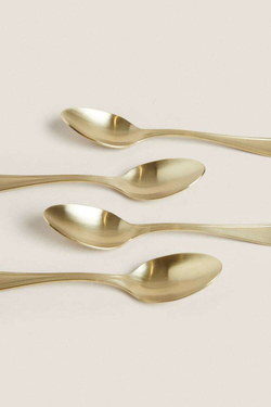 ZARA HOME НАБОР ДЕСЕРТНЫХ ЛОЖЕК, ЗОЛОТОЙ