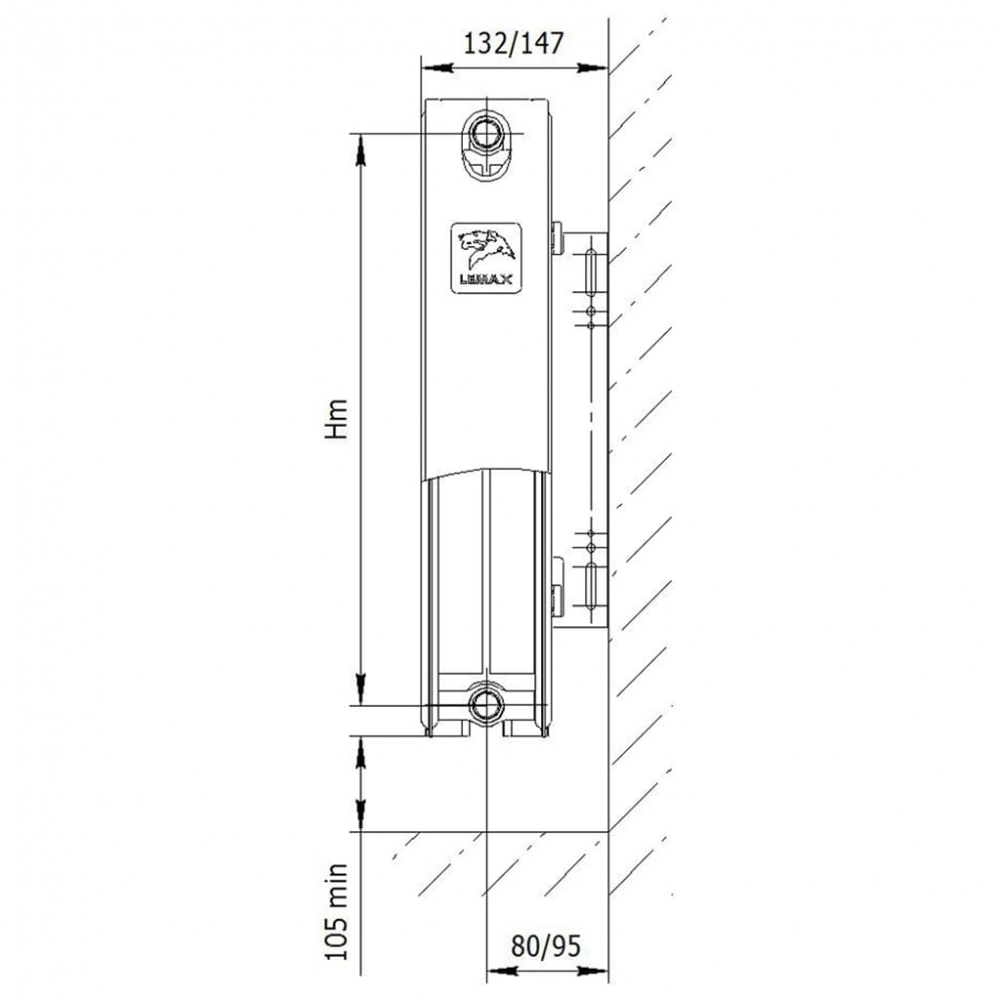 Радиатор стальной «LEMAX» Compact 22 300х1400