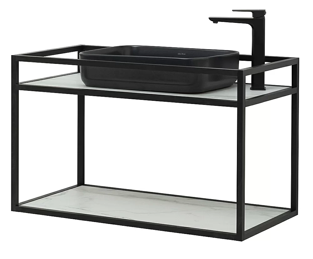 Консоль с раковиной Allen Brau Liberty 90 1.33003.BB черная
