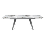 Стол раскладной Rhein (160+40+40), керамика глянцевая Calacatta