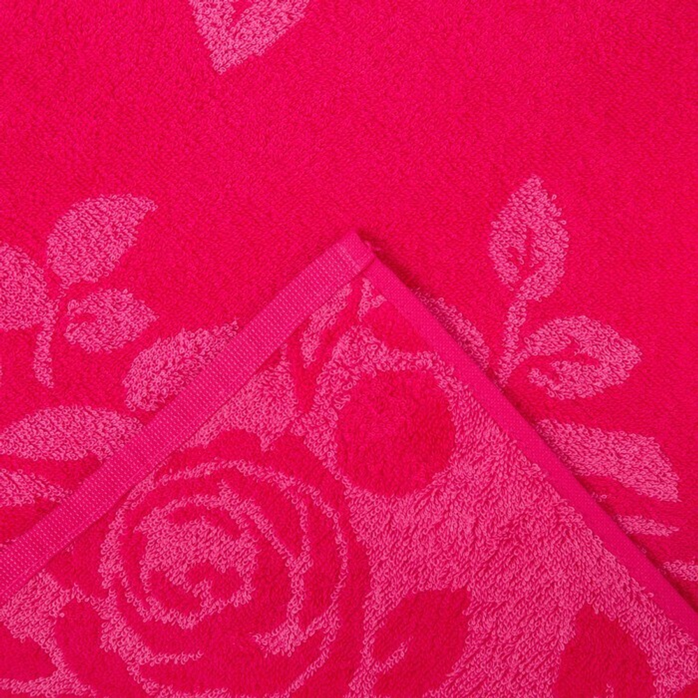 Полотенце махровое "Rose Color" 100% хлопок ПЛ-2602-03088 (50*90)