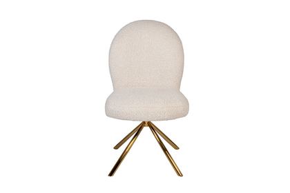 Стул обеденный поворотный 66x51x91см Garda Decor белый 30C-12390