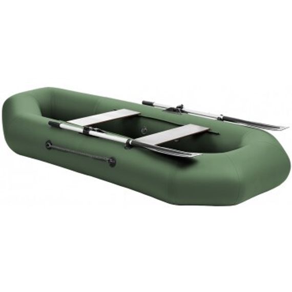 Лодка Тонар Шкипер А260 (надувное дно) (зеленый)