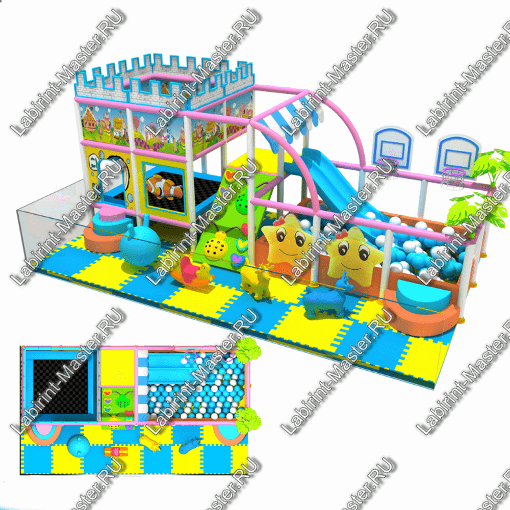 Детский игровой лабиринт "Дворец"