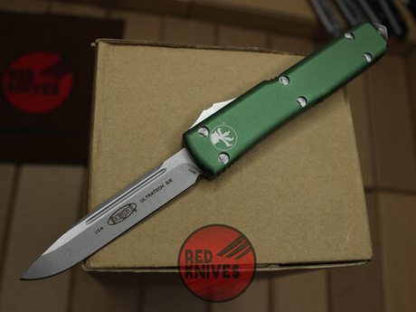 Нож Microtech Ultratech Standard S/E A+++ - зеленая рукоять, клинок апокалиптик