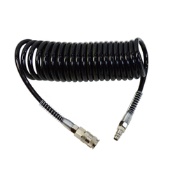 WDK-65757 Шланг спиральный полиуретановый с БРС, 6.5x10 мм, 5 м