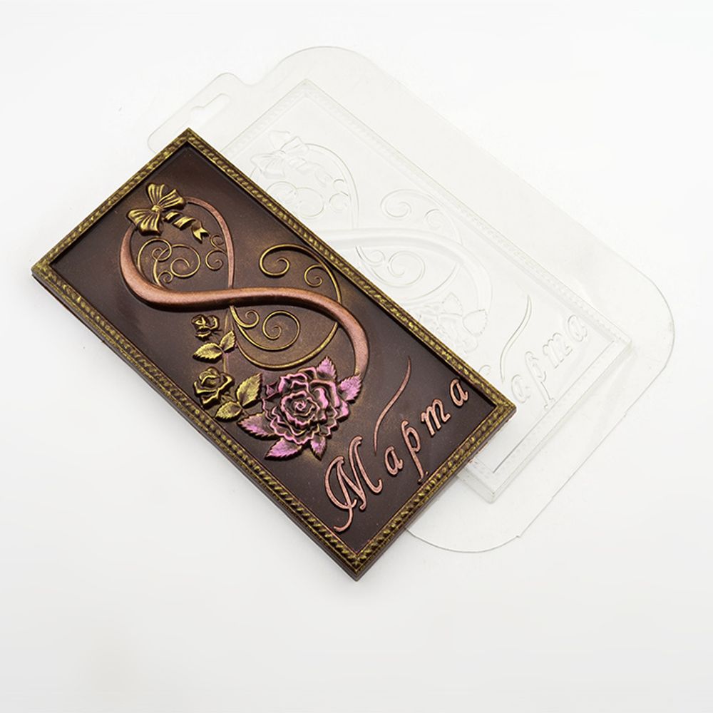 Форма пластиковая Плитка "8 Марта 2" пластик Форма пластиковая Плитка "8 Марта 2" пластик