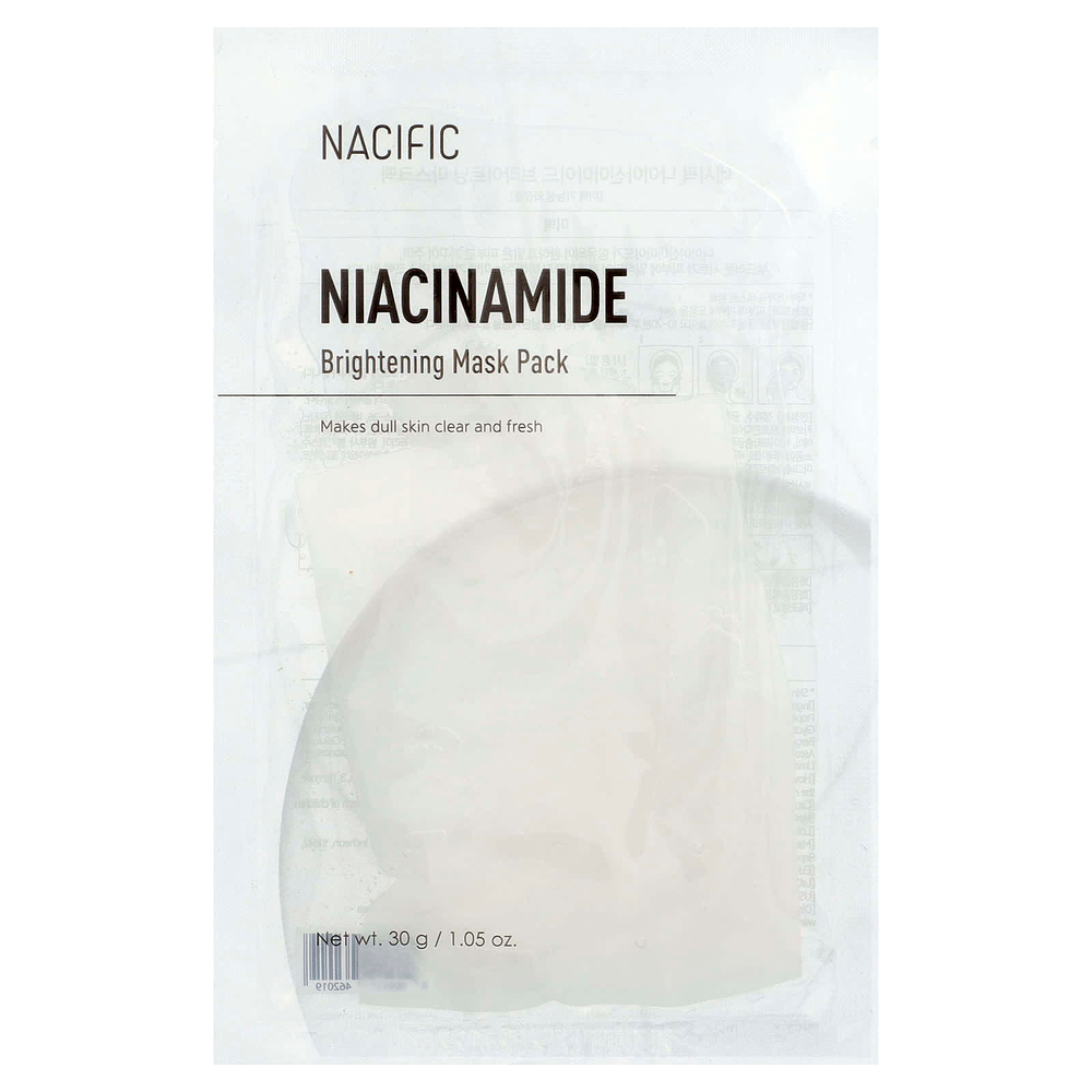 Nacific, осветляющая маска для лица, никотинамид, 1 шт., 30 г (1,05 унции)