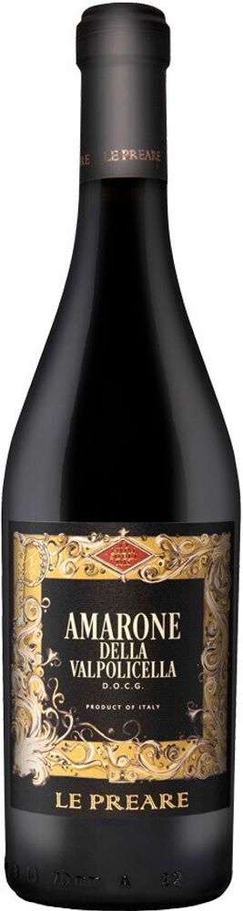 Вино Cantina di Negrar Le Preare Amarone della Valpolicella DOCG, 0,75 л