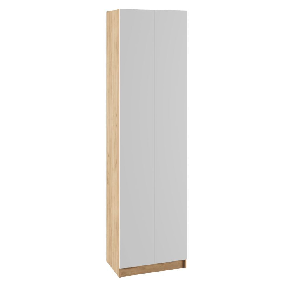 Прихожая с зеркалом комплект мебели Белый/Дуб 199.6х40х220 см