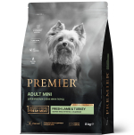 Сухой корм Premier Dog Lamb&Turkey ADULT Mini для собак мелких пород свежее мясо ягненка с индейкой 8 кг